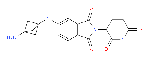 5-({3-aminobicyclo[1.1.1]pentan-1-yl}amino)-2-(2,6-dioxopiperidin-3-yl)-2,3-dihydro-1H-isoindole-1,3-dione