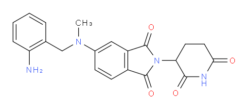 5-{[(2-aminophenyl)methyl](methyl)amino}-2-(2,6-dioxopiperidin-3-yl)-2,3-dihydro-1H-isoindole-1,3-dione