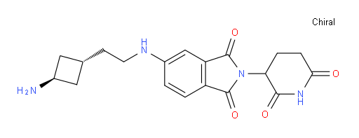 2-(2,6-dioxopiperidin-3-yl)-5-({2-[(1r,3s)-3-aminocyclobutyl]ethyl}amino)-2,3-dihydro-1H-isoindole-1,3-dione