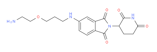 5-{[3-(2-aminoethoxy)propyl]amino}-2-(2,6-dioxopiperidin-3-yl)-2,3-dihydro-1H-isoindole-1,3-dione