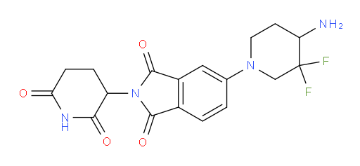 5-(4-amino-3,3-difluoropiperidin-1-yl)-2-(2,6-dioxopiperidin-3-yl)-2,3-dihydro-1H-isoindole-1,3-dione