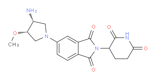 rac-5-[(3R,4S)-3-amino-4-methoxypyrrolidin-1-yl]-2-(2,6-dioxopiperidin-3-yl)-2,3-dihydro-1H-isoindole-1,3-dione