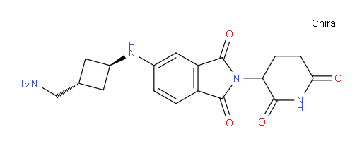 2-(2,6-dioxopiperidin-3-yl)-5-{[(1r,3r)-3-(aminomethyl)cyclobutyl]amino}-2,3-dihydro-1H-isoindole-1,3-dione
