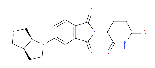 rac-5-[(3aR,6aR)-octahydropyrrolo[2,3-c]pyrrol-1-yl]-2-(2,6-dioxopiperidin-3-yl)-2,3-dihydro-1H-isoindole-1,3-dione