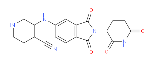 3-{[2-(2,6-dioxopiperidin-3-yl)-1,3-dioxo-2,3-dihydro-1H-isoindol-5-yl]amino}piperidine-4-carbonitrile