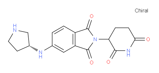 2-(2,6-dioxopiperidin-3-yl)-5-{[(3R)-pyrrolidin-3-yl]amino}-2,3-dihydro-1H-isoindole-1,3-dione
