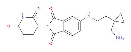 5-({2-[1-(aminomethyl)cyclopropyl]ethyl}amino)-2-(2,6-dioxopiperidin-3-yl)-2,3-dihydro-1H-isoindole-1,3-dione