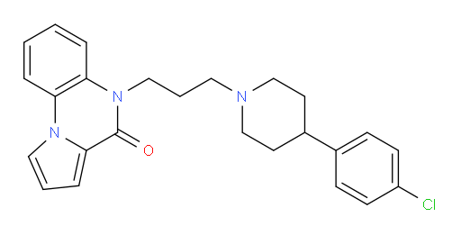 5-{3-[4-(4-chlorophenyl)piperidin-1-yl]propyl}-4H,5H-pyrrolo[1,2-a]quinoxalin-4-one