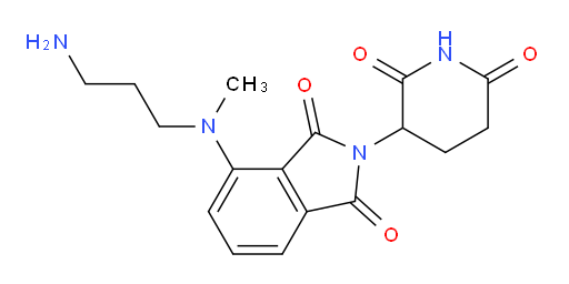 4-[(3-aminopropyl)(methyl)amino]-2-(2,6-dioxopiperidin-3-yl)-2,3-dihydro-1H-isoindole-1,3-dione
