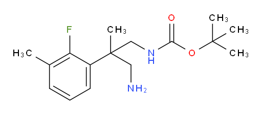 tert-butyl N-[3-amino-2-(2-fluoro-3-methylphenyl)-2-methylpropyl]carbamate