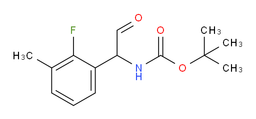 tert-butyl N-[1-(2-fluoro-3-methylphenyl)-2-oxoethyl]carbamate