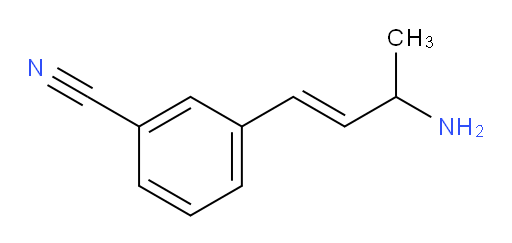 3-(3-aminobut-1-en-1-yl)benzonitrile