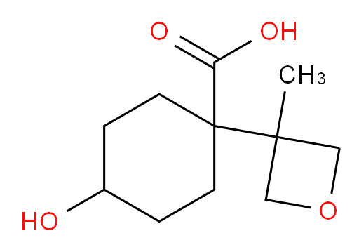 4-hydroxy-1-(3-methyloxetan-3-yl)cyclohexane-1-carboxylic acid