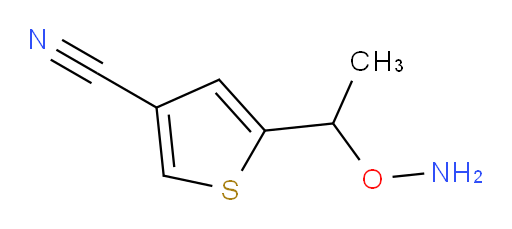 5-[1-(aminooxy)ethyl]thiophene-3-carbonitrile