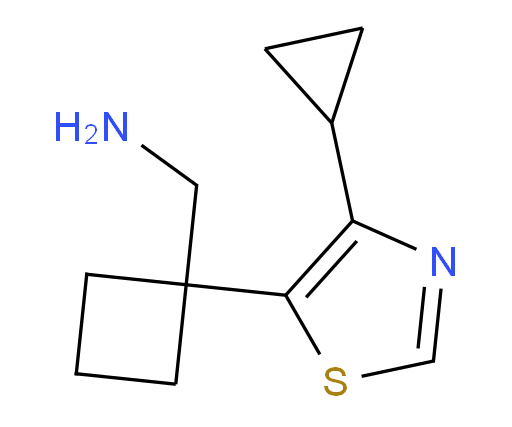 [1-(4-cyclopropyl-1,3-thiazol-5-yl)cyclobutyl]methanamine