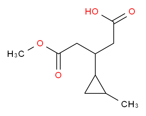 5-methoxy-3-(2-methylcyclopropyl)-5-oxopentanoic acid