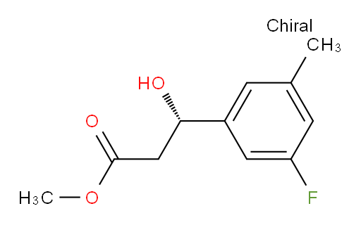 methyl (3S)-3-(3-fluoro-5-methylphenyl)-3-hydroxypropanoate