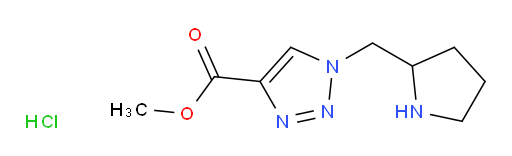 methyl 1-[(pyrrolidin-2-yl)methyl]-1H-1,2,3-triazole-4-carboxylate hydrochloride