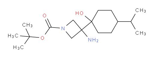 tert-butyl 3-amino-3-[1-hydroxy-4-(propan-2-yl)cyclohexyl]azetidine-1-carboxylate