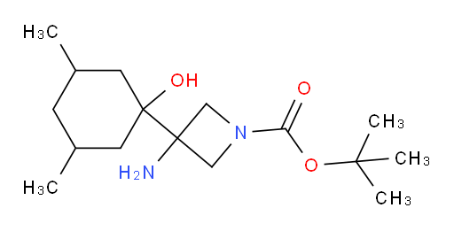 tert-butyl 3-amino-3-(1-hydroxy-3,5-dimethylcyclohexyl)azetidine-1-carboxylate