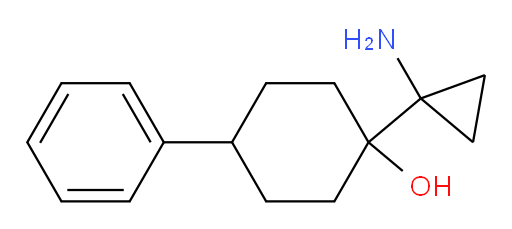 1-(1-aminocyclopropyl)-4-phenylcyclohexan-1-ol