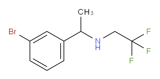 [1-(3-bromophenyl)ethyl](2,2,2-trifluoroethyl)amine