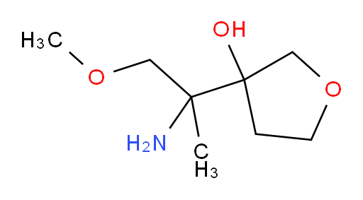 3-(2-amino-1-methoxypropan-2-yl)oxolan-3-ol