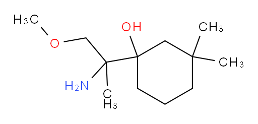 1-(2-amino-1-methoxypropan-2-yl)-3,3-dimethylcyclohexan-1-ol