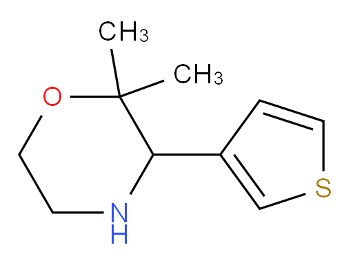 2,2-dimethyl-3-(thiophen-3-yl)morpholine