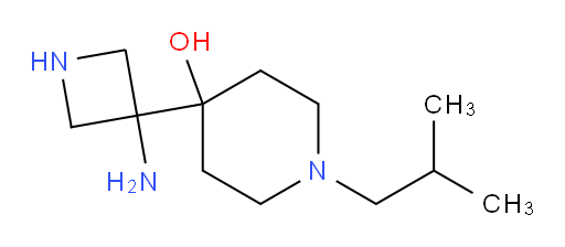 4-(3-aminoazetidin-3-yl)-1-(2-methylpropyl)piperidin-4-ol