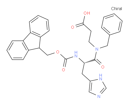 3-[(2S)-N-benzyl-2-({[(9H-fluoren-9-yl)methoxy]carbonyl}amino)-3-(1H-imidazol-5-yl)propanamido]propanoic acid