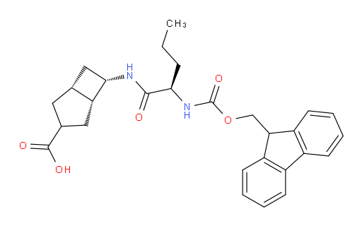 (1RS,5RS,6SR)-6-[(2R)-2-({[(9H-fluoren-9-yl)methoxy]carbonyl}amino)pentanamido]bicyclo[3.2.0]heptane-3-carboxylic acid