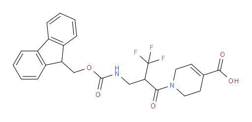1-{2-[({[(9H-fluoren-9-yl)methoxy]carbonyl}amino)methyl]-3,3,3-trifluoropropanoyl}-1,2,3,6-tetrahydropyridine-4-carboxylic acid