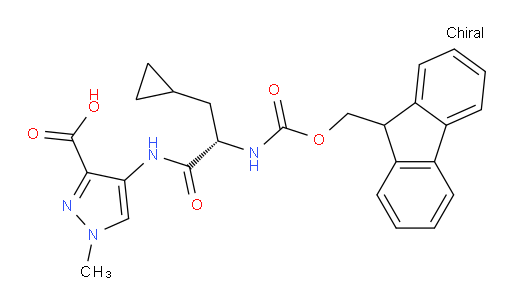 4-[(2S)-3-cyclopropyl-2-({[(9H-fluoren-9-yl)methoxy]carbonyl}amino)propanamido]-1-methyl-1H-pyrazole-3-carboxylic acid