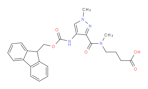 4-{1-[4-({[(9H-fluoren-9-yl)methoxy]carbonyl}amino)-1-methyl-1H-pyrazol-3-yl]-N-methylformamido}butanoic acid