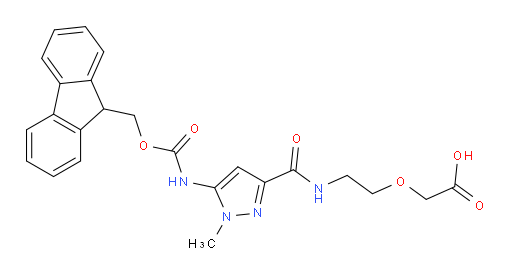 2-(2-{[5-({[(9H-fluoren-9-yl)methoxy]carbonyl}amino)-1-methyl-1H-pyrazol-3-yl]formamido}ethoxy)acetic acid