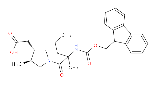 rac-2-[(3R,4R)-1-[2-({[(9H-fluoren-9-yl)methoxy]carbonyl}amino)-2-methylpentanoyl]-4-methylpyrrolidin-3-yl]acetic acid