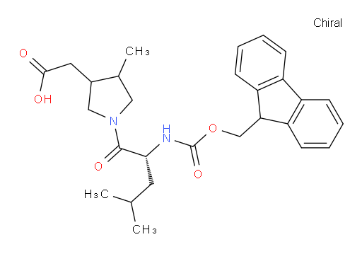 2-{1-[(2R)-2-({[(9H-fluoren-9-yl)methoxy]carbonyl}amino)-4-methylpentanoyl]-4-methylpyrrolidin-3-yl}acetic acid
