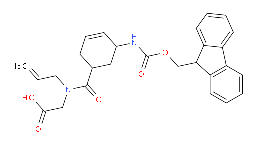 2-{1-[5-({[(9H-fluoren-9-yl)methoxy]carbonyl}amino)cyclohex-3-en-1-yl]-N-(prop-2-en-1-yl)formamido}acetic acid