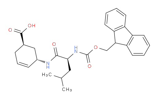 (1RS,5SR)-5-[(2S)-2-({[(9H-fluoren-9-yl)methoxy]carbonyl}amino)-4-methylpentanamido]cyclohex-3-ene-1-carboxylic acid
