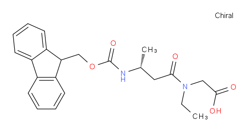 2-[(3R)-N-ethyl-3-({[(9H-fluoren-9-yl)methoxy]carbonyl}amino)butanamido]acetic acid