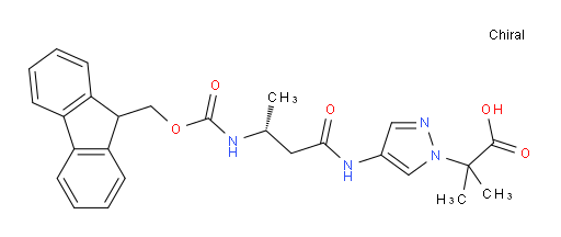 2-{4-[(3R)-3-({[(9H-fluoren-9-yl)methoxy]carbonyl}amino)butanamido]-1H-pyrazol-1-yl}-2-methylpropanoic acid