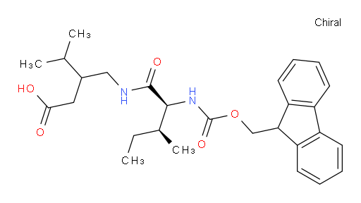 3-{[(2S,3S)-2-({[(9H-fluoren-9-yl)methoxy]carbonyl}amino)-3-methylpentanamido]methyl}-4-methylpentanoic acid