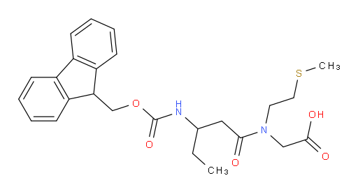 2-[3-({[(9H-fluoren-9-yl)methoxy]carbonyl}amino)-N-[2-(methylsulfanyl)ethyl]pentanamido]acetic acid