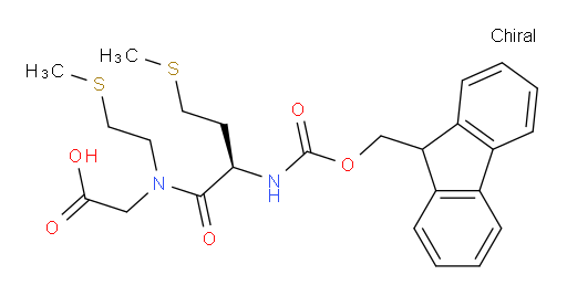 2-[(2R)-2-({[(9H-fluoren-9-yl)methoxy]carbonyl}amino)-4-(methylsulfanyl)-N-[2-(methylsulfanyl)ethyl]butanamido]acetic acid