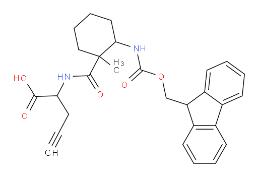 2-{[2-({[(9H-fluoren-9-yl)methoxy]carbonyl}amino)-1-methylcyclohexyl]formamido}pent-4-ynoic acid