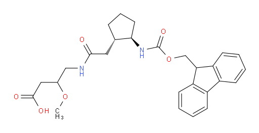 rac-4-{2-[(1R,2S)-2-({[(9H-fluoren-9-yl)methoxy]carbonyl}amino)cyclopentyl]acetamido}-3-methoxybutanoic acid