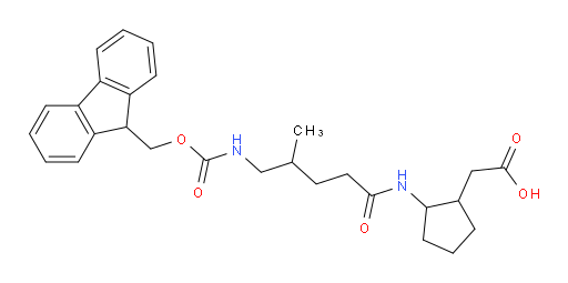 2-{2-[5-({[(9H-fluoren-9-yl)methoxy]carbonyl}amino)-4-methylpentanamido]cyclopentyl}acetic acid