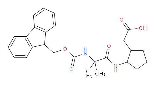 2-{2-[2-({[(9H-fluoren-9-yl)methoxy]carbonyl}amino)-2-methylpropanamido]cyclopentyl}acetic acid