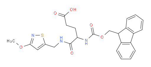 4-({[(9H-fluoren-9-yl)methoxy]carbonyl}amino)-4-{[(3-methoxy-1,2-thiazol-5-yl)methyl]carbamoyl}butanoic acid